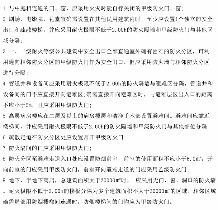 防火門設(shè)置安裝規(guī)范和要求